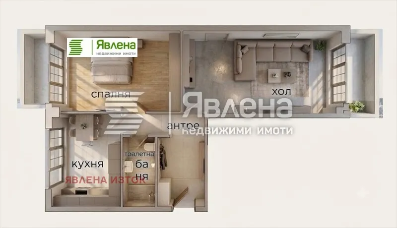 2-стаен, Сухата река, София