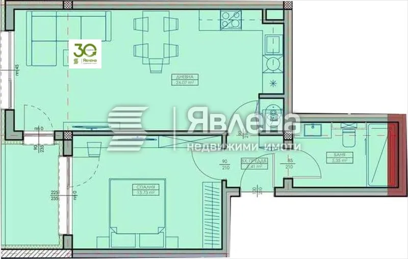 2-стаен, Кайсиева градина, Варна - снимка 4 от 5