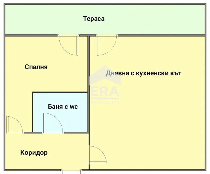 2-стаен, Славейков, Бургас - снимка 2 от 5