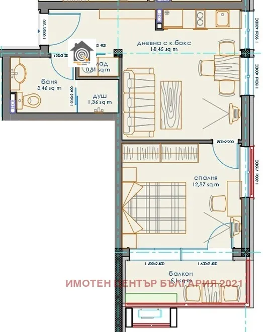 2-стаен, Малинова долина, София
