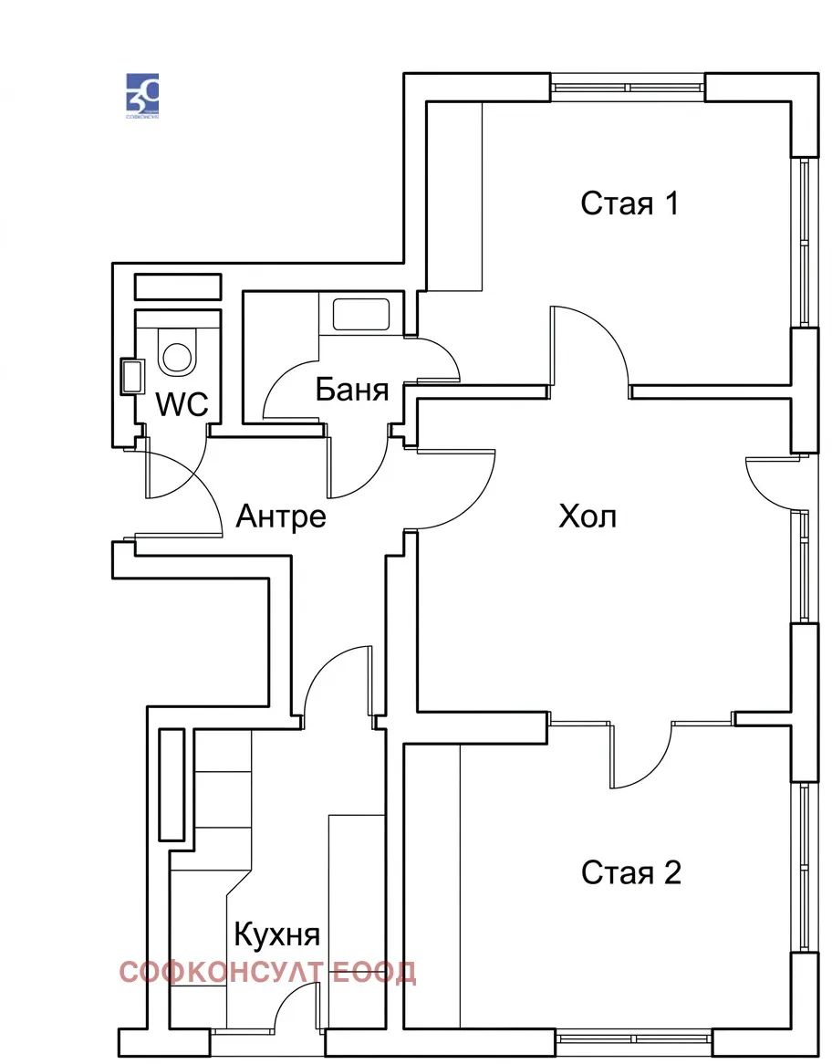 2-стаен, Лозенец (Горен), София - снимка 3 от 9