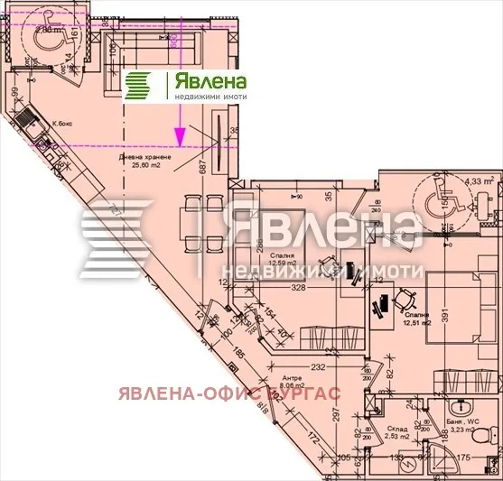 3-стаен, Зорница, Бургас - снимка 7 от 8