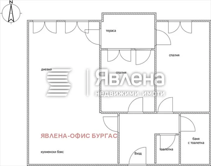 3-стаен, Център, Бургас - снимка 2 от 6