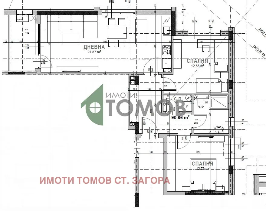 3-стаен, Самара, Стара Загора - снимка 3 от 7