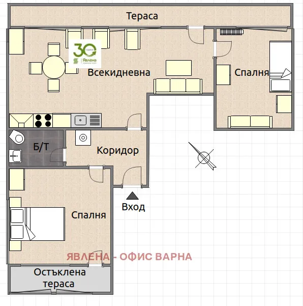 3-стаен, ВИНС, Варна - снимка 5 от 10