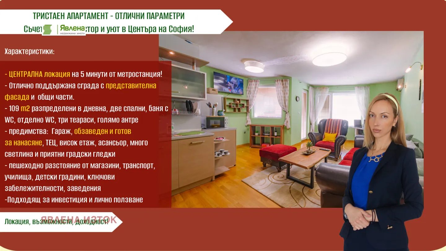 3-стаен, Оборище, София - снимка 5 от 11