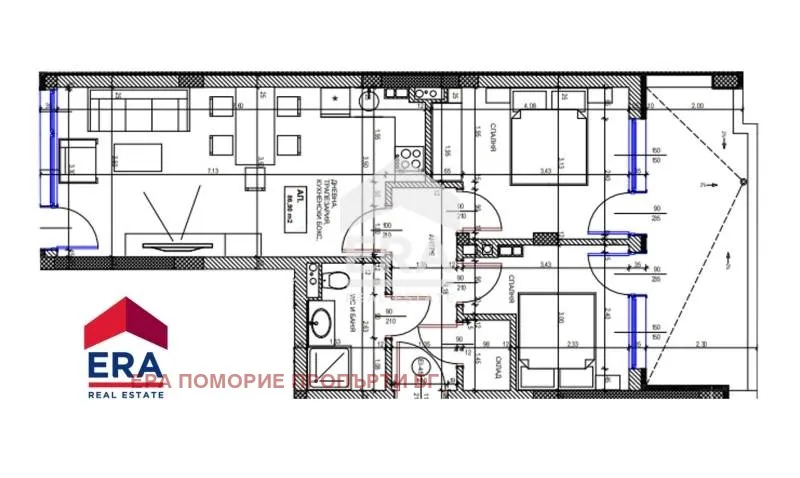 3-стаен, Покрайнини, Бургас - снимка 2 от 4