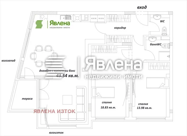3-стаен, Дианабад, София - снимка 5 от 10