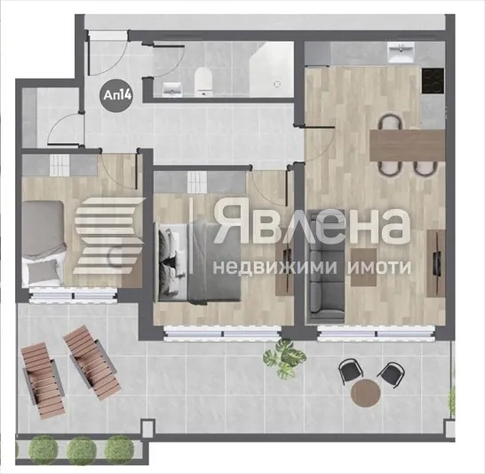 3-стаен, Баларбаши, Благоевград - снимка 3 от 5