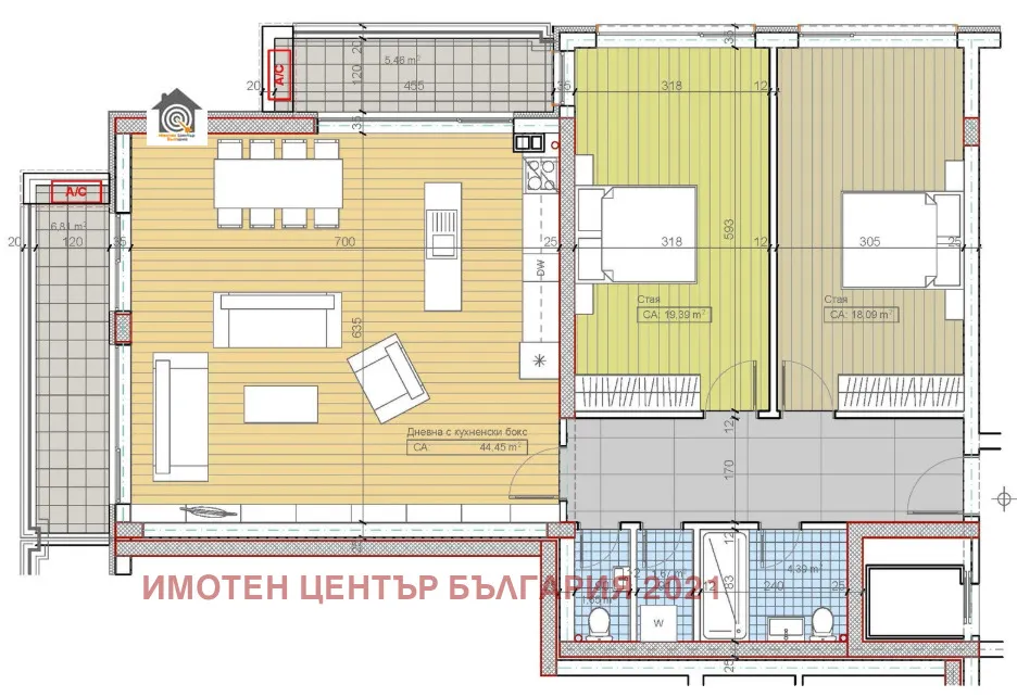 3-стаен, Карпузица, София - снимка 3 от 13