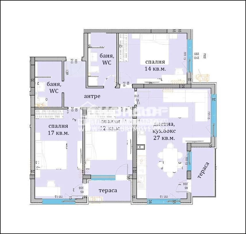 Апартамент, Кючук Париж, Пловдив - снимка 4 от 8