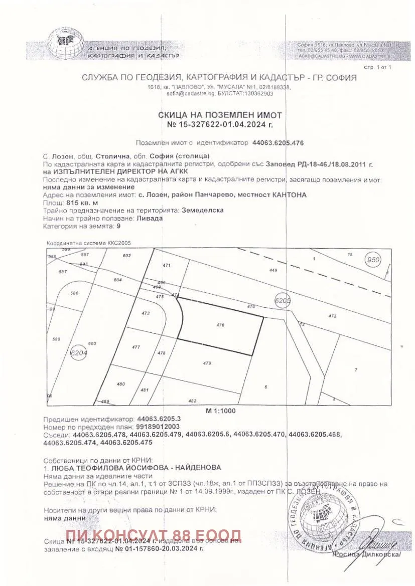 Парцел, Елин Пелин, Югозападна България - снимка 2 от 4