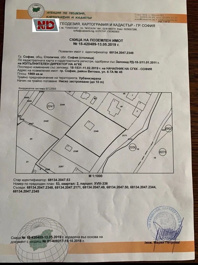 Парцел, в.з. Бункера, София - снимка 3 от 5