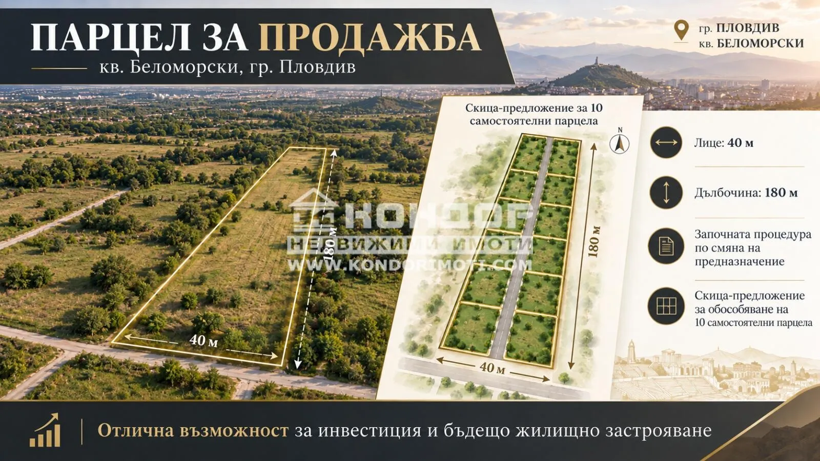 Парцел, Беломорски, Пловдив