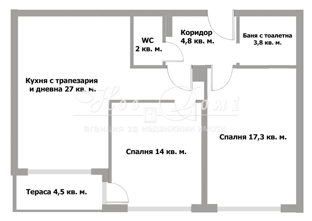 3-стаен, Лозенец, София - снимка 14 от 15
