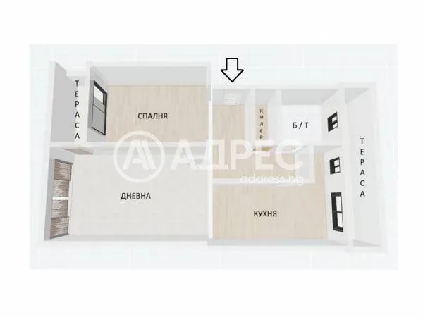 2-стаен, Пристанище Варна, Варна - снимка 4 от 16