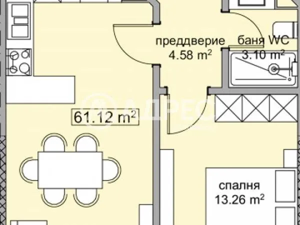 2-стаен, Покрайнини, Варна - снимка 3 от 4