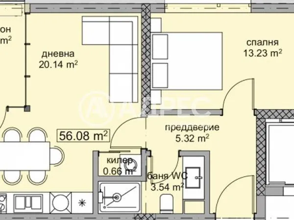 2-стаен, Покрайнини, Варна - снимка 4 от 5