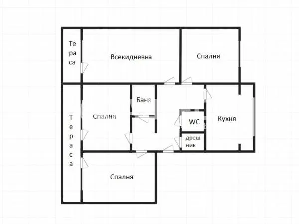 3-стаен, Славейков, Бургас - снимка 4 от 8