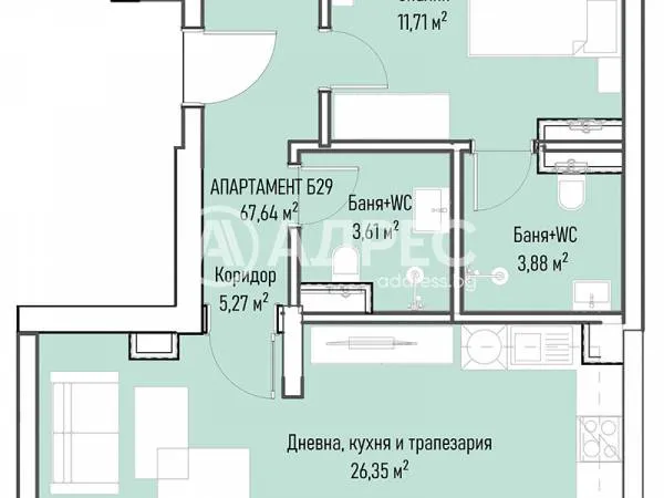 2-стаен, Младост 4, София - снимка 4 от 9