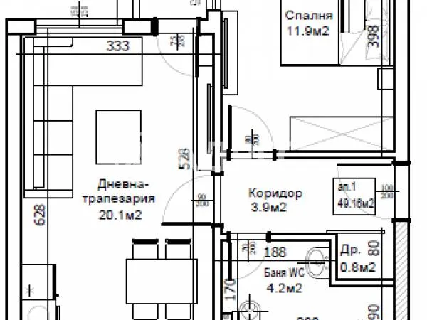 2-стаен, Чаталджа, Варна - снимка 4 от 14