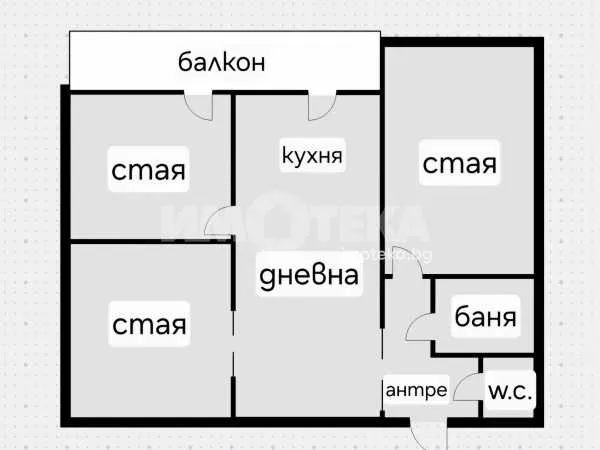 3-стаен, Белите брези, София - снимка 4 от 16