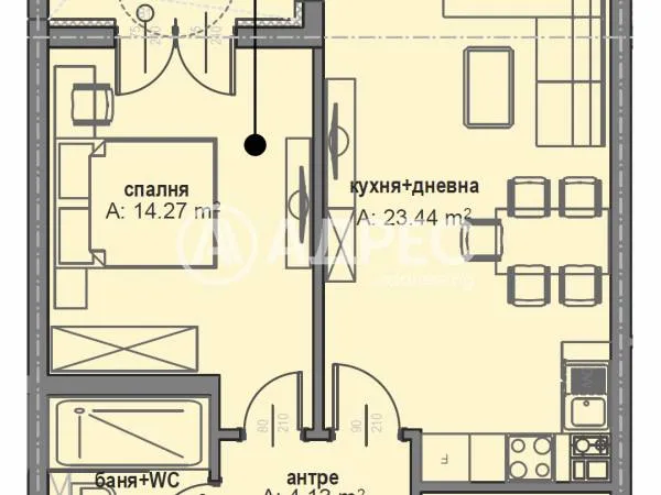 2-стаен, Малинова долина, София - снимка 3 от 4
