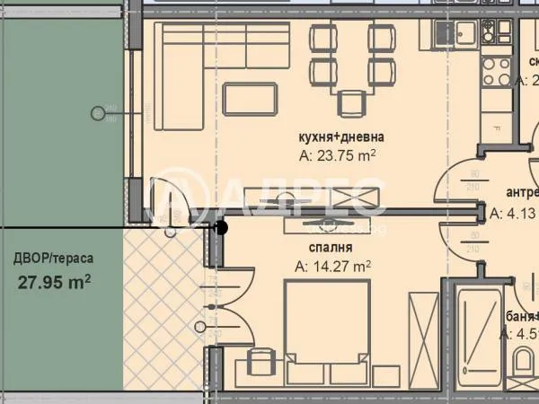 2-стаен, Малинова долина, София - снимка 3 от 4