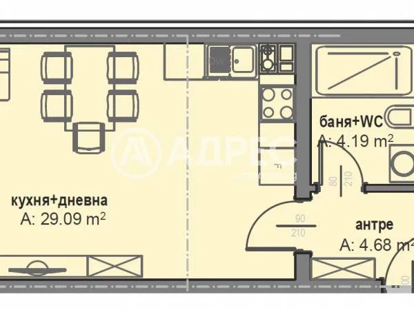 2-стаен, Малинова долина, София - снимка 3 от 4