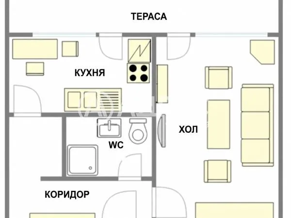 2-стаен, Надежда 4, София - снимка 4 от 9