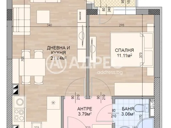 2-стаен, Карпузица, София - снимка 3 от 6