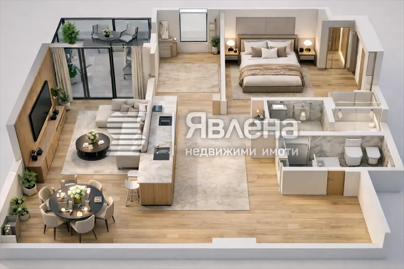 3-стаен, Зоните, София - снимка 3 от 4