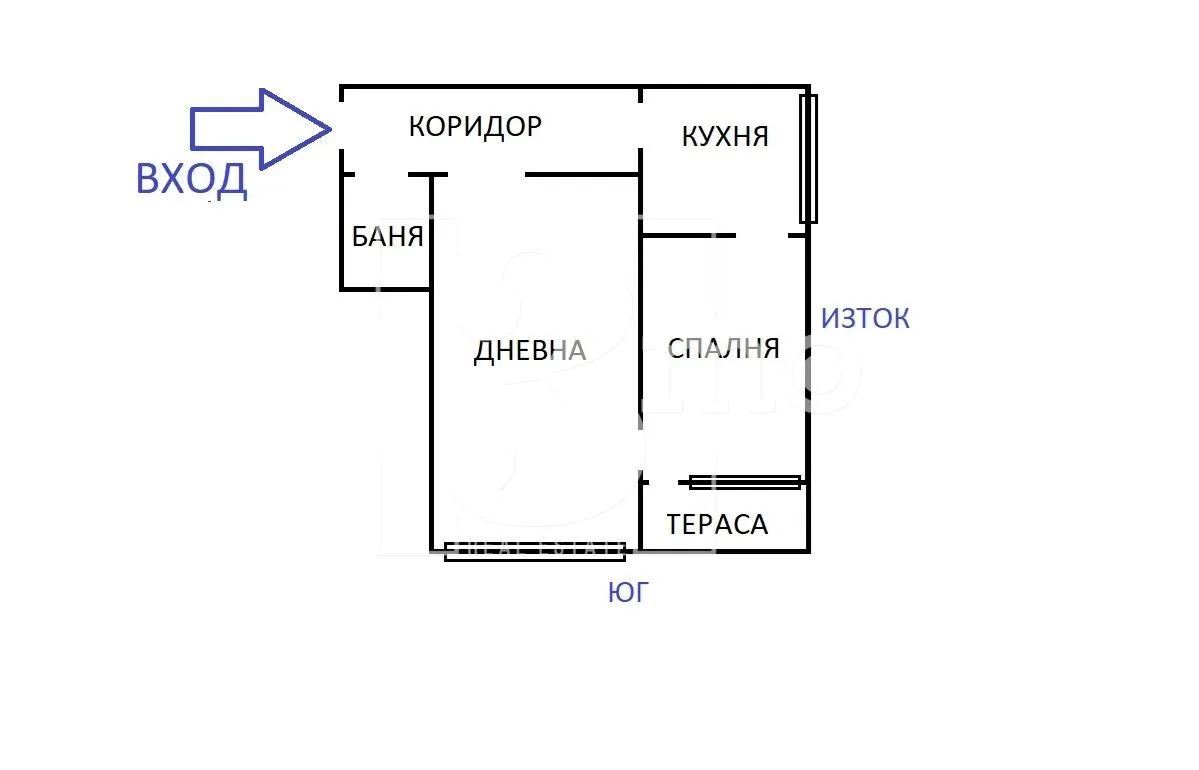 2-стаен, Красна поляна, София - снимка 12 от 13